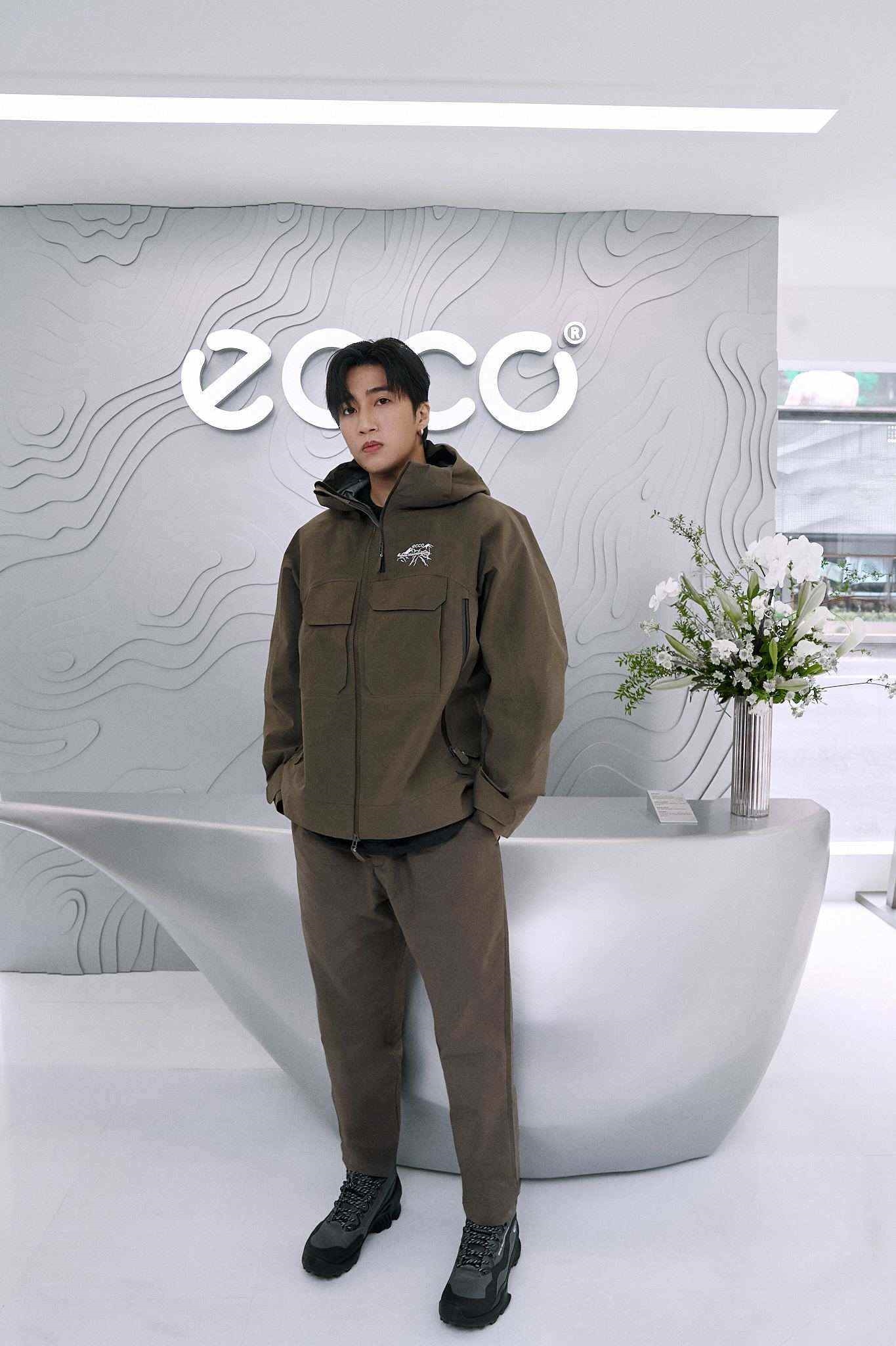 婁峻碩出席ECCO x White Mountaineering快閃店開幕。（圖／ECCO提供）