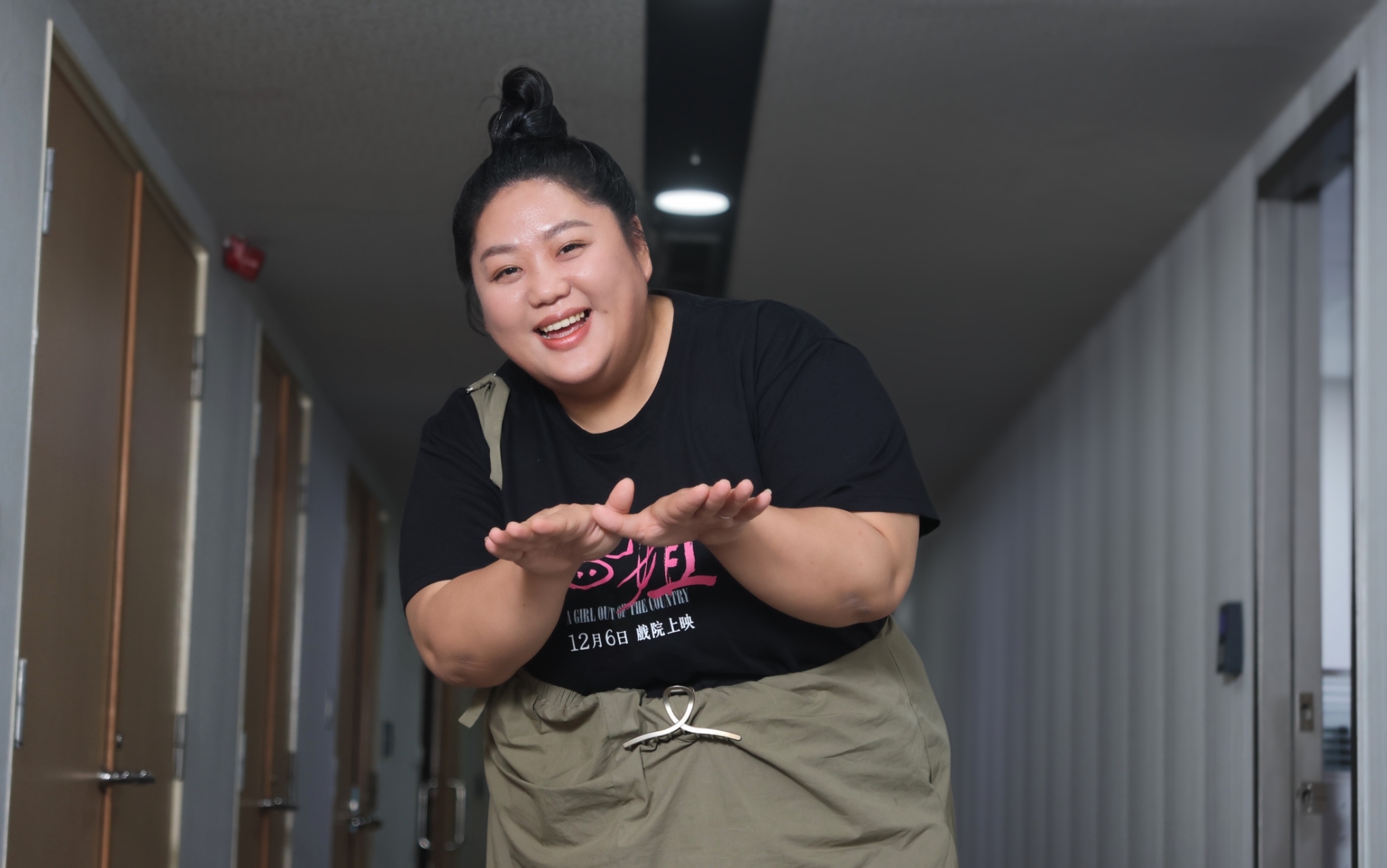 蔡嘉茵聊天毫無避諱。（圖／記者陳明中攝）
