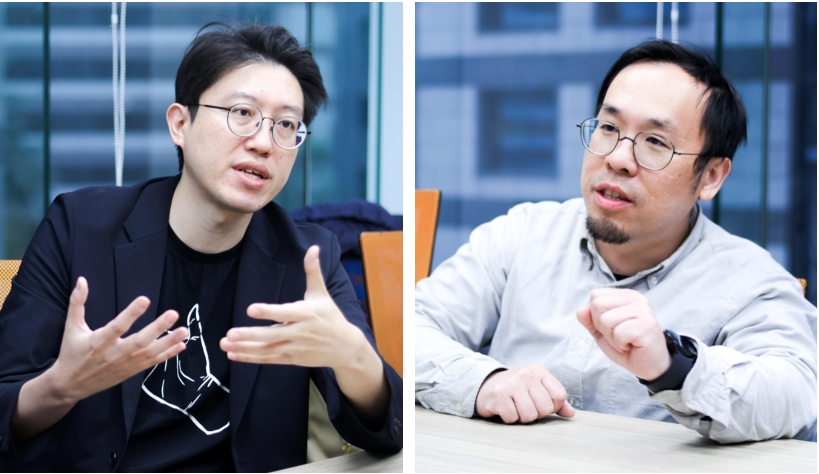 兩人台上搞笑，下台後談及漫才與喜劇時相對正經。（圖／娛樂中心）