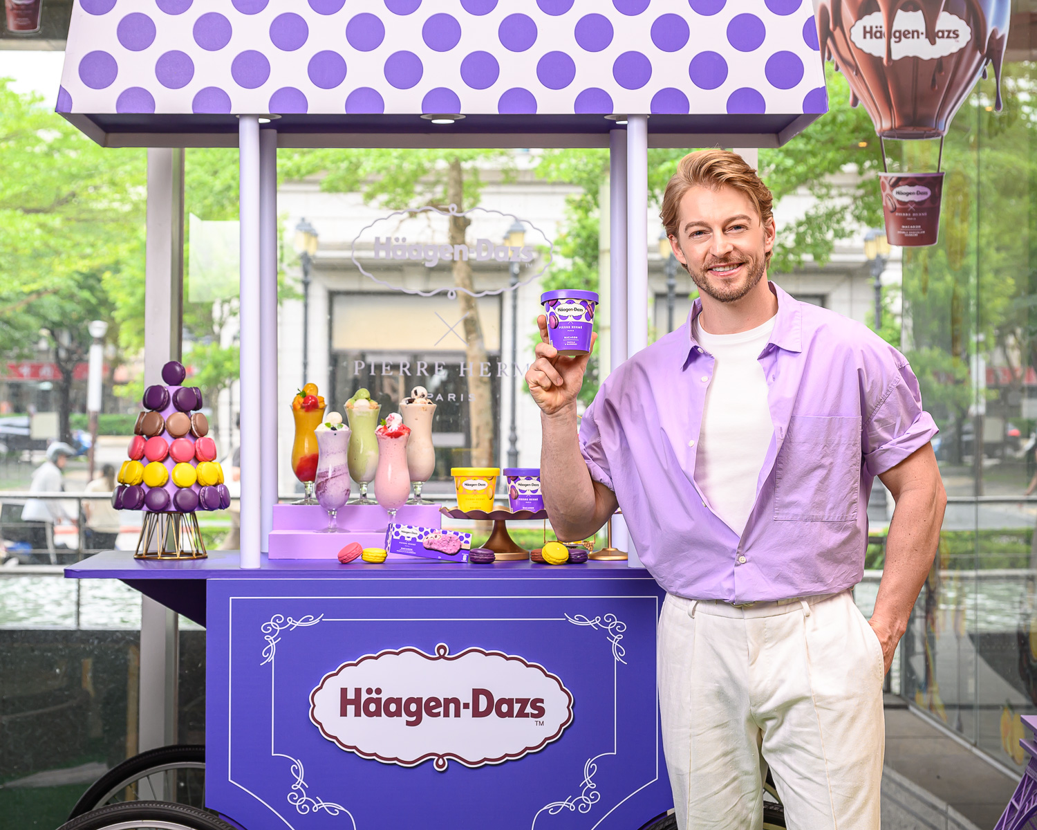 法比歐和老婆有共識，女兒Lola 3歲前不讓她吃甜的。（圖／Häagen-Dazs提供）