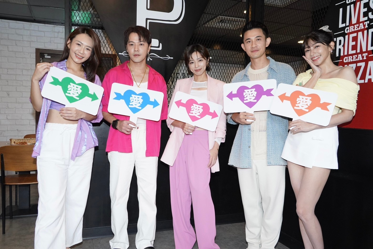 演員王瞳、黃文星、曾子益、李又汝、曾智希出席記者會。（圖／記者許方正攝）