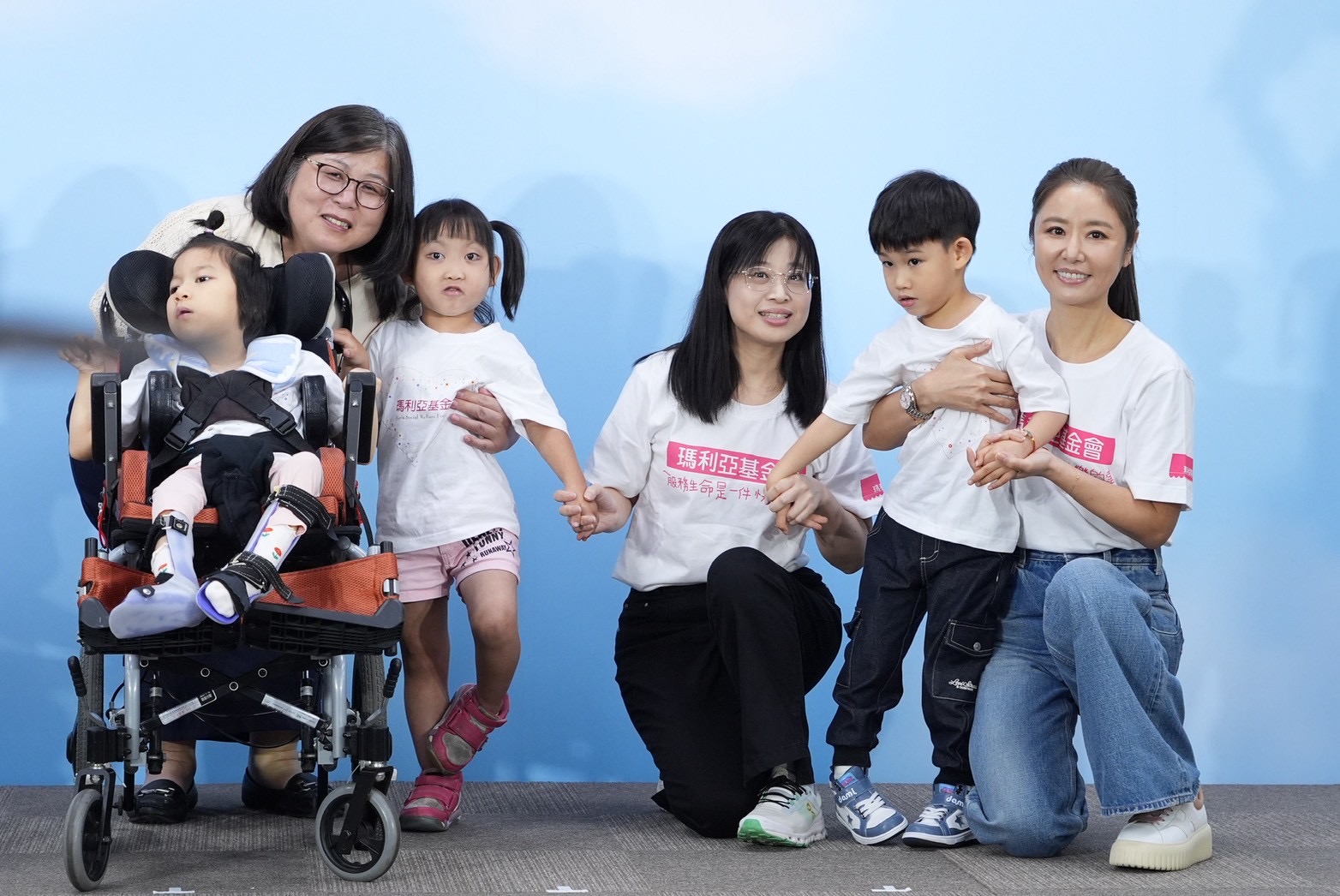 林心如身體力行做公益，和慢飛孩童相處融洽。（圖／記者許方正攝）
