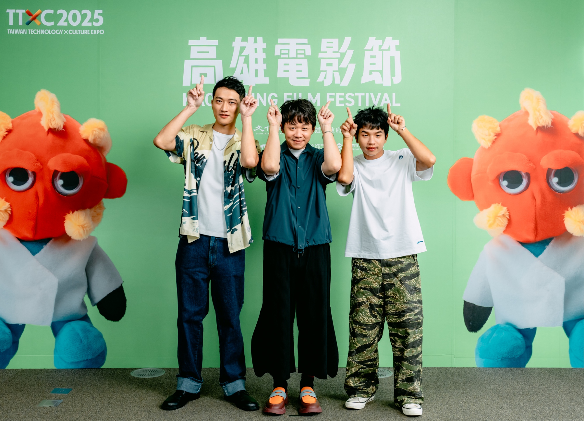 《這不是我的牛》（左起）演員林澤凱、導演林治文、演員陳泰河（圖／高雄電影節提供）