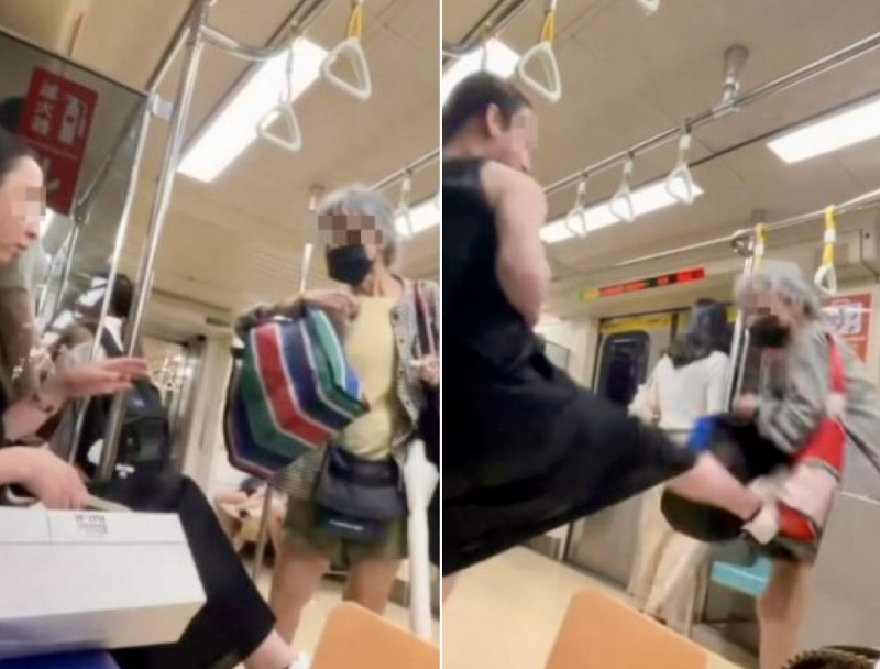 北捷搶位老婦身分曝。（圖／翻攝Threads）