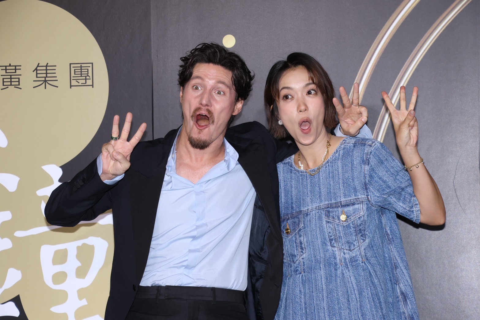 周厚安(左)和大霈入圍生活風格節目主持人獎。(圖/記者王人傑攝)