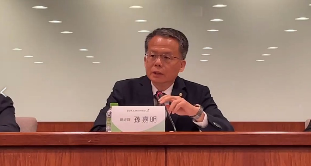 長榮航空總經理孫嘉明。(圖/翻攝畫面)