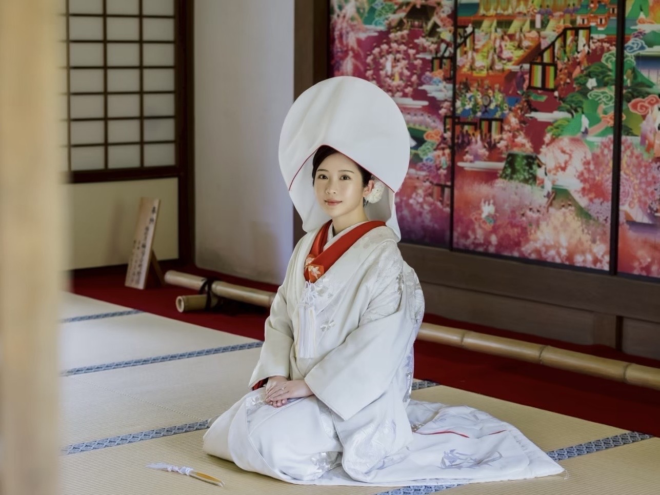鄭家純婚後3年輕井澤補辦婚禮　穿白無垢婚紗模樣曝光