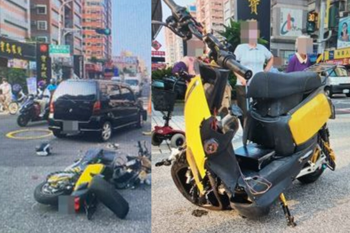 嘉義16歲少年騎車遭撞飛！微電車被撞到對折　送醫搶救1小時身亡