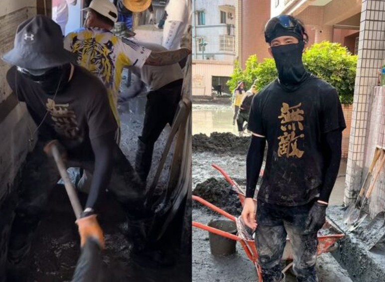 波特王奔花蓮救災。（圖／翻攝波特王好帥FB）