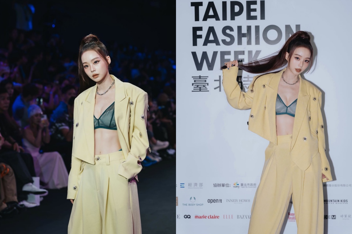 孫淑媚走台北時尚周,性感造型獲讚是「高雄JENNIE」。(圖/翻攝自孫淑媚IG)
