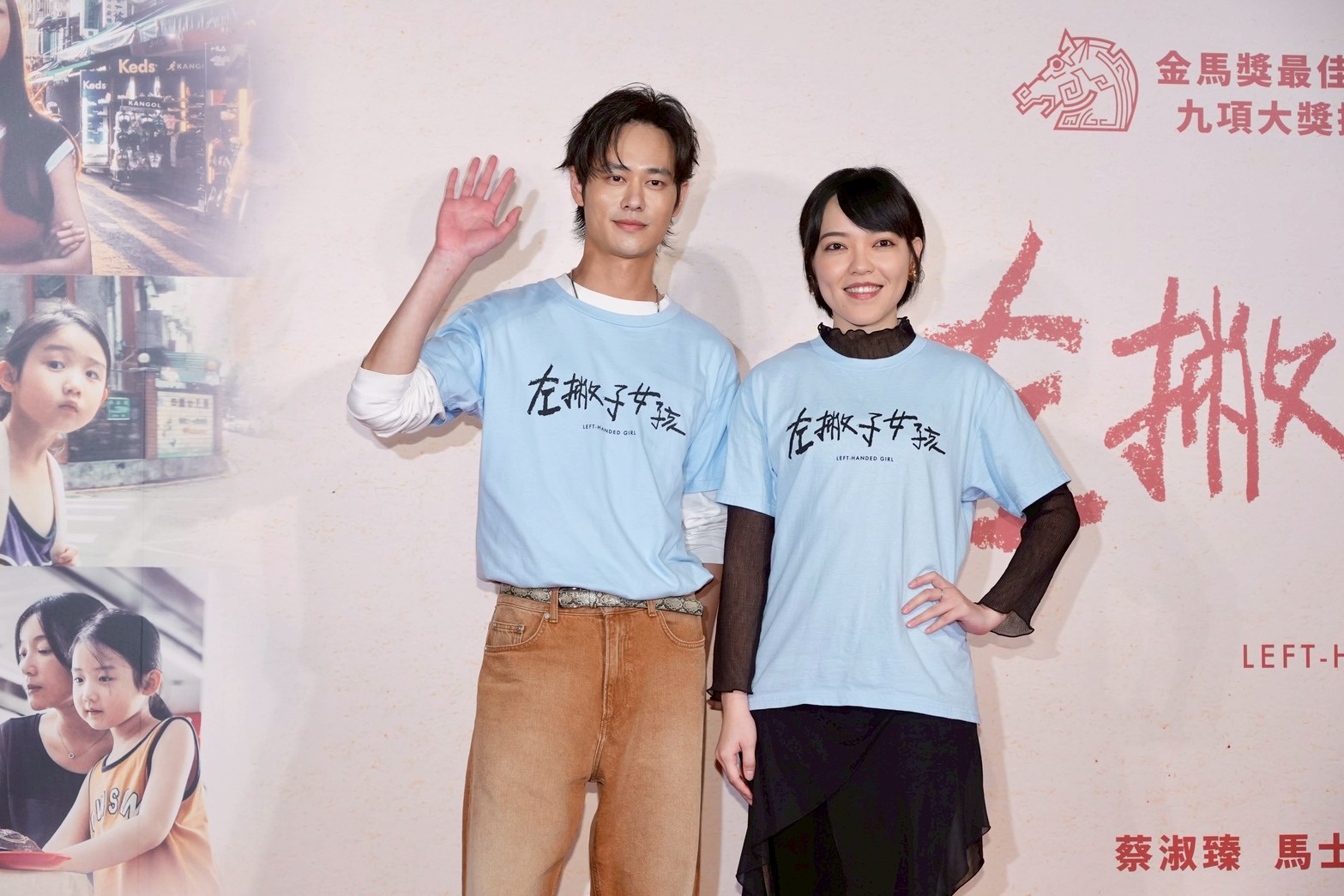 夏騰宏(左)和林嫣夫妻檔。(圖/記者陳明中攝)