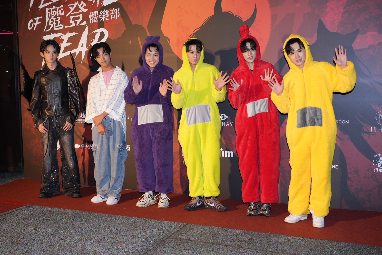 AcQUA 源少年扮成天線寶寶，頗可愛。（圖／記者許方正攝）