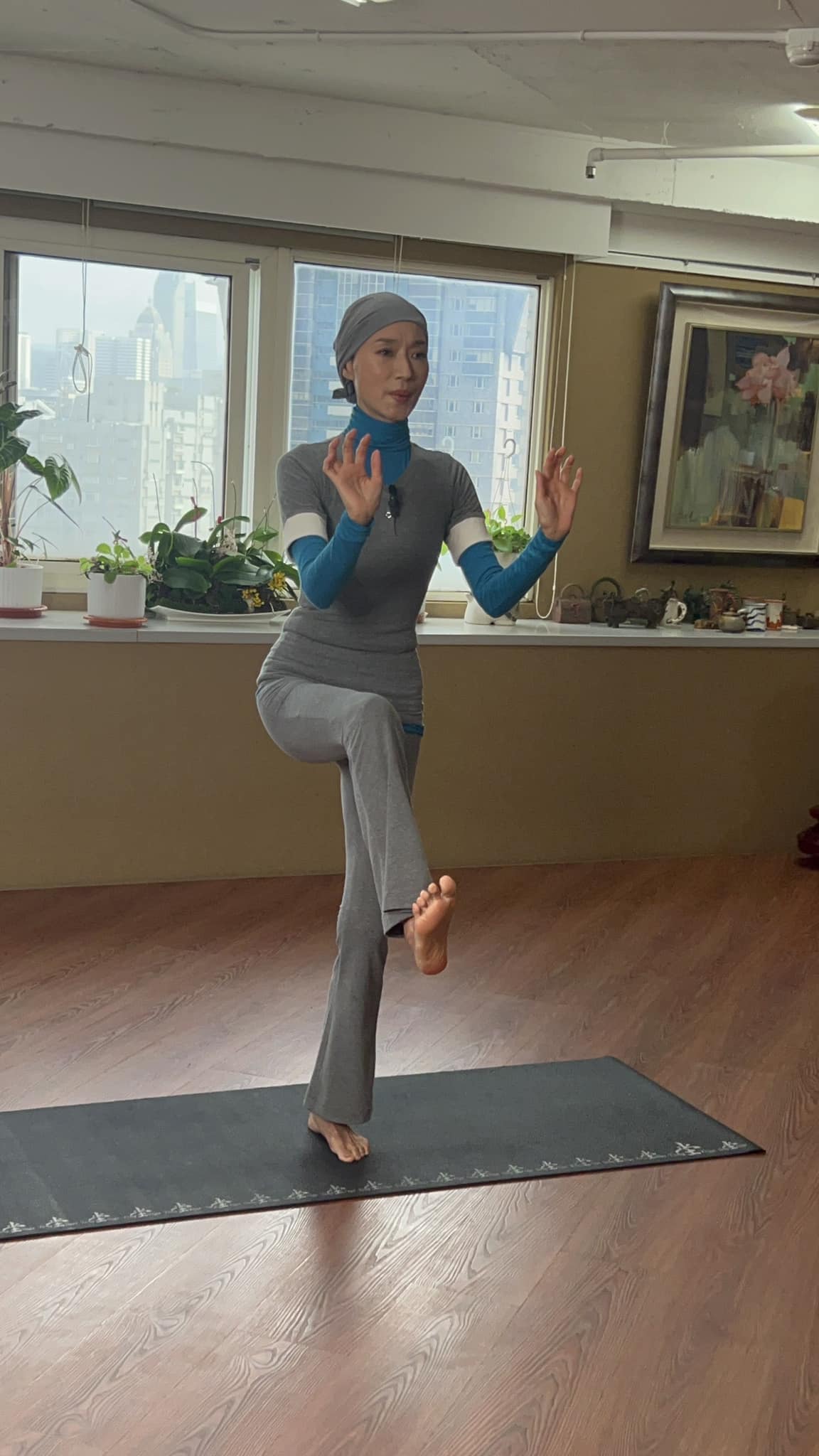 坣娜靠瑜伽保養身體。(圖/翻攝Tang Yoga 坣娜的坣瑜伽臉書)