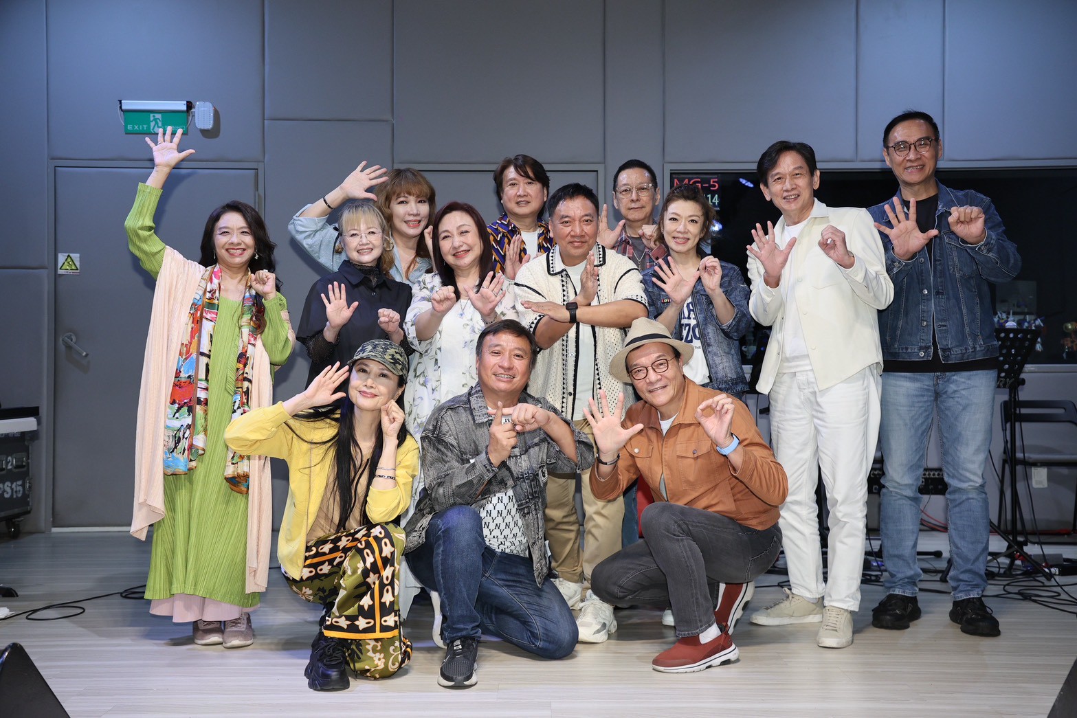 民歌手們感情很好呢!(圖/記者王人傑攝)