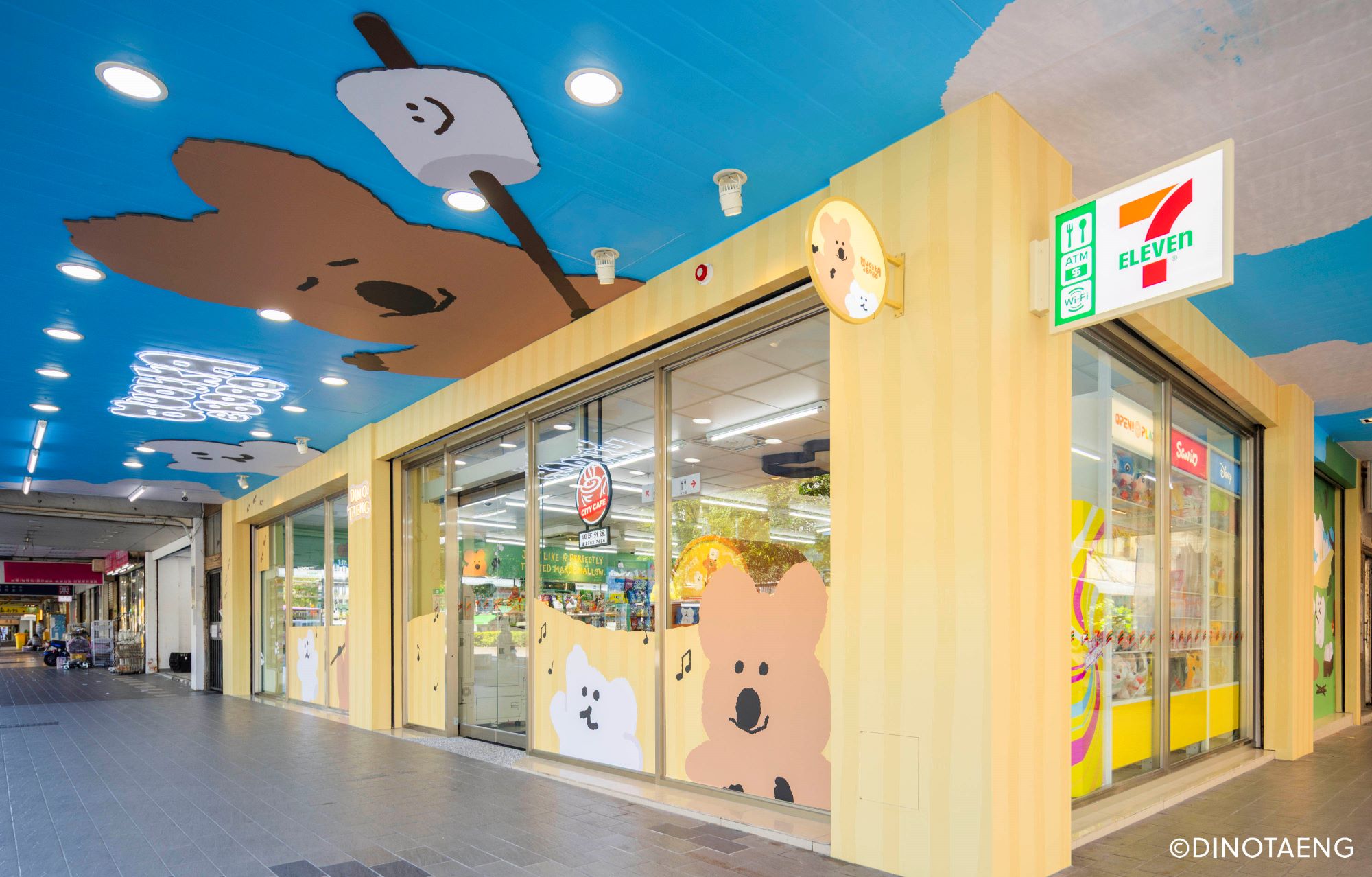全台首間「DINOTAENG主題店」可愛療癒來襲。（圖／7-ELEVEN提供）