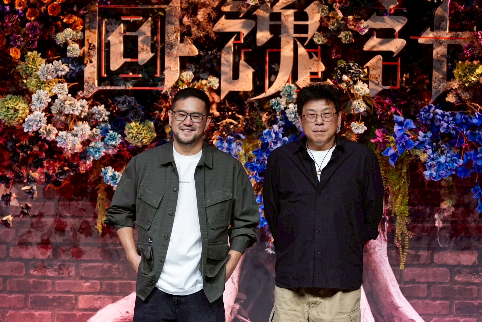 導演陳正道（左）和許肇任參加記者會比拍戲還緊張。（圖／記者陳明中攝）