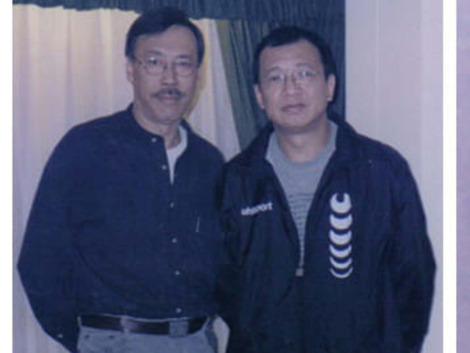 馮淬帆(左)和許紹雄天上團聚。(圖/翻攝馮淬帆臉書)
