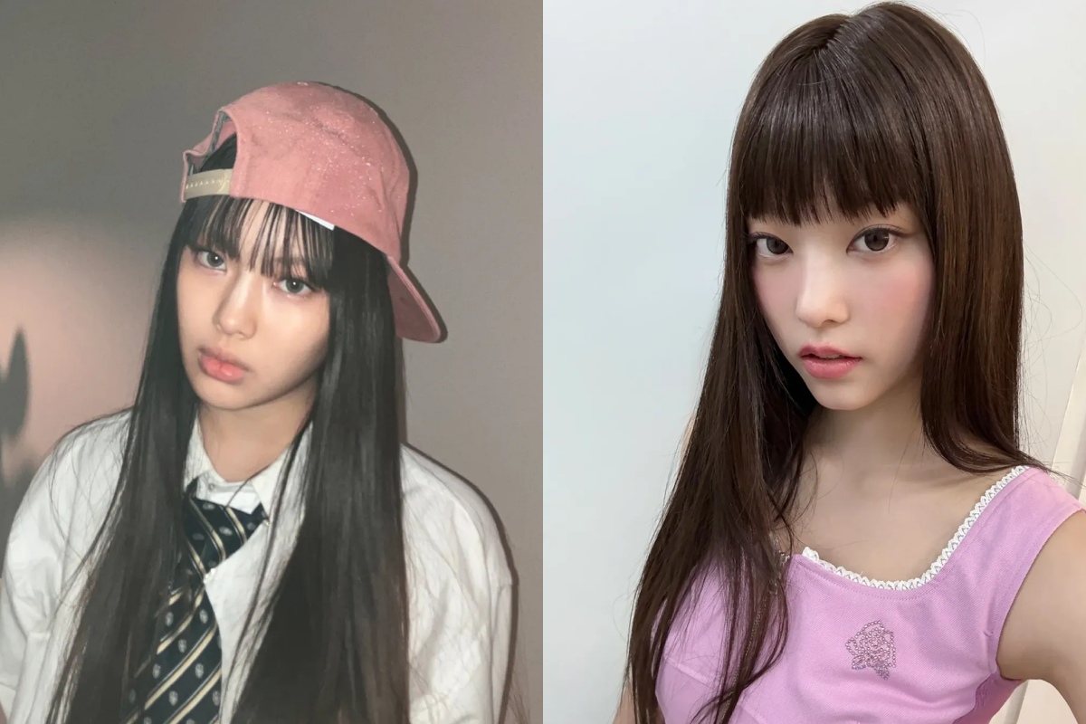 NewJeans成員Hyein(左)、Haerin(右)將回歸原公司ADOR,繼續履行合約。(圖/翻攝自NewJeans IG)