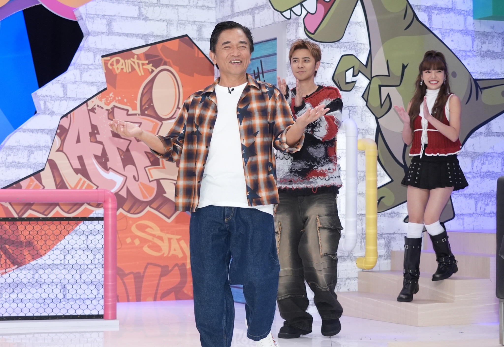 吳宗憲到《綜藝OK啦》錄影時受訪。（圖／記者陳明中攝）