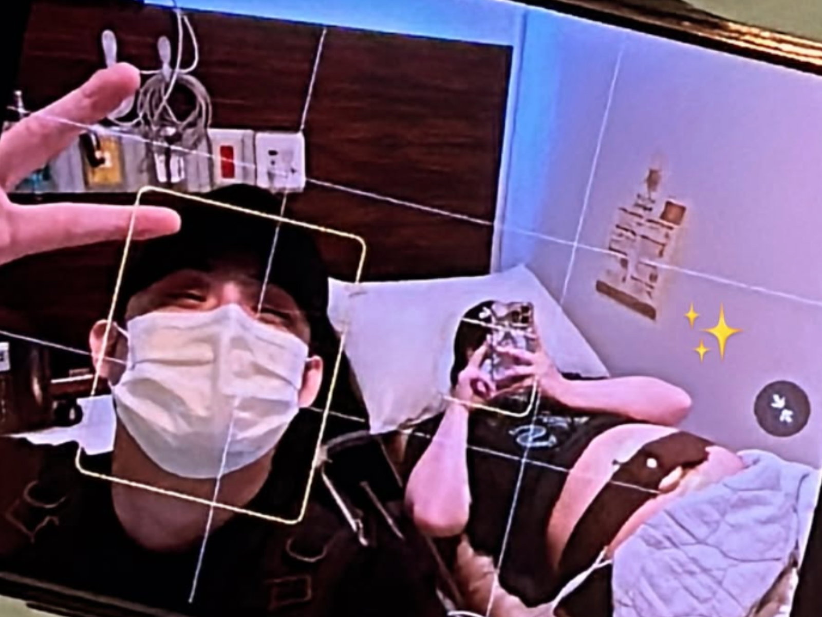 陳奕（左）昨天中午陪老婆待產。（圖／翻攝陳奕IG）