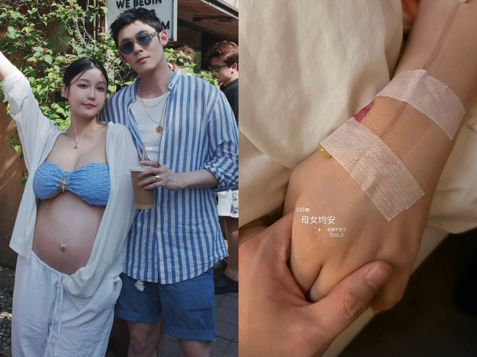 39歲陳奕當爸了！陪網美嫩妻胖10公斤迎寶貝千金