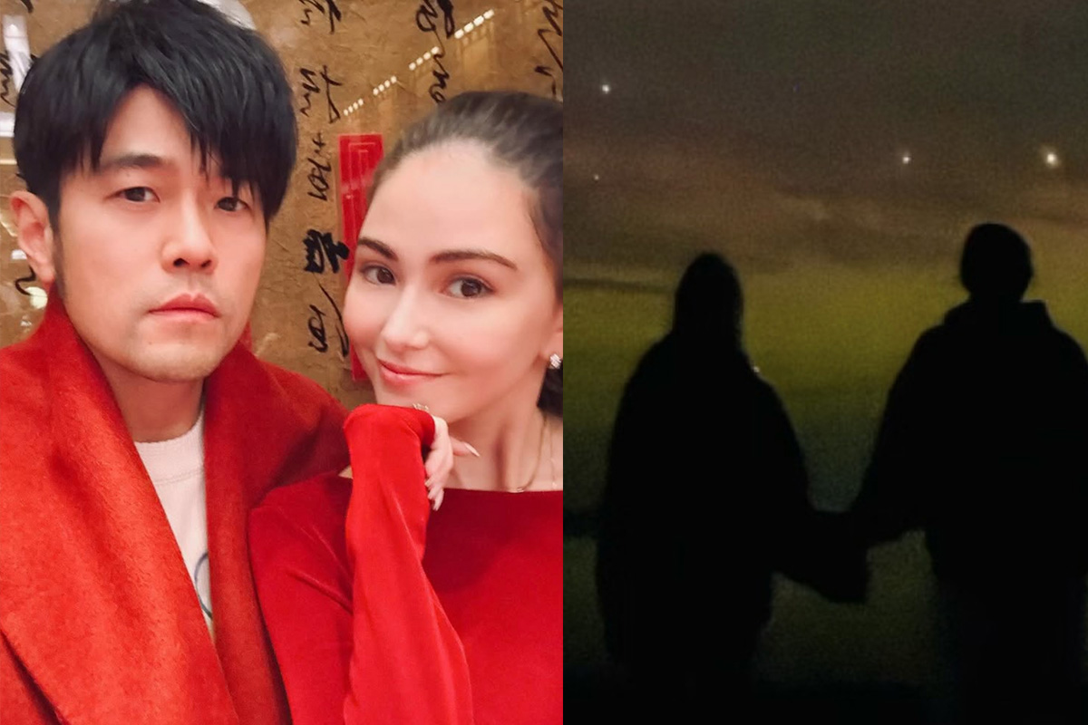 周杰倫牽手昆凌追極光。(圖/翻攝IG、小紅書)