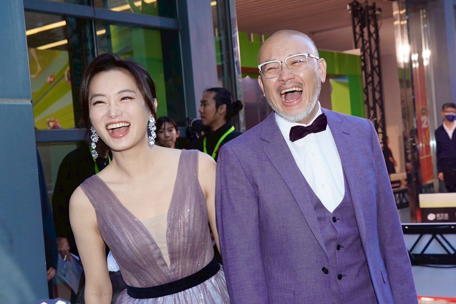 趙小僑（左）和劉亮佐老夫老妻。（圖／記者王人傑攝）