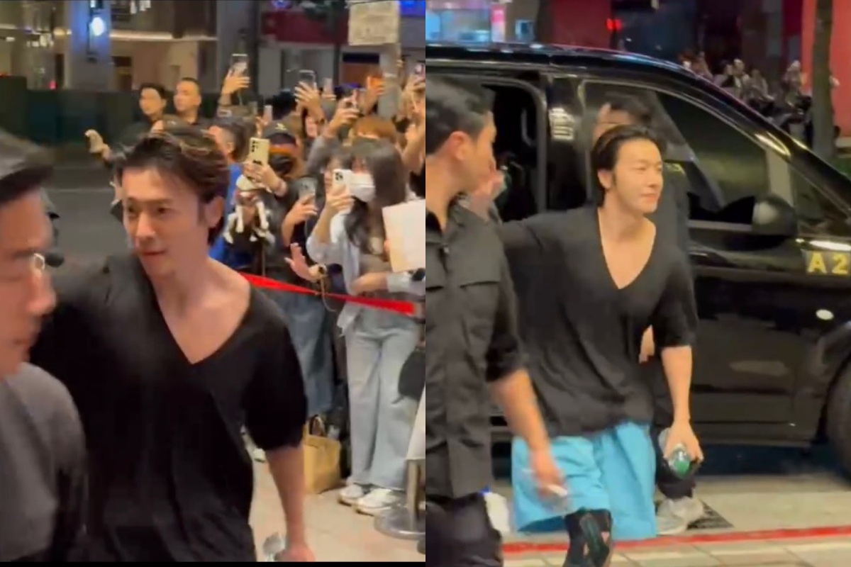 東海現身金豬食堂,腳上護膝讓粉絲格外心疼。(圖/攝影中心攝)