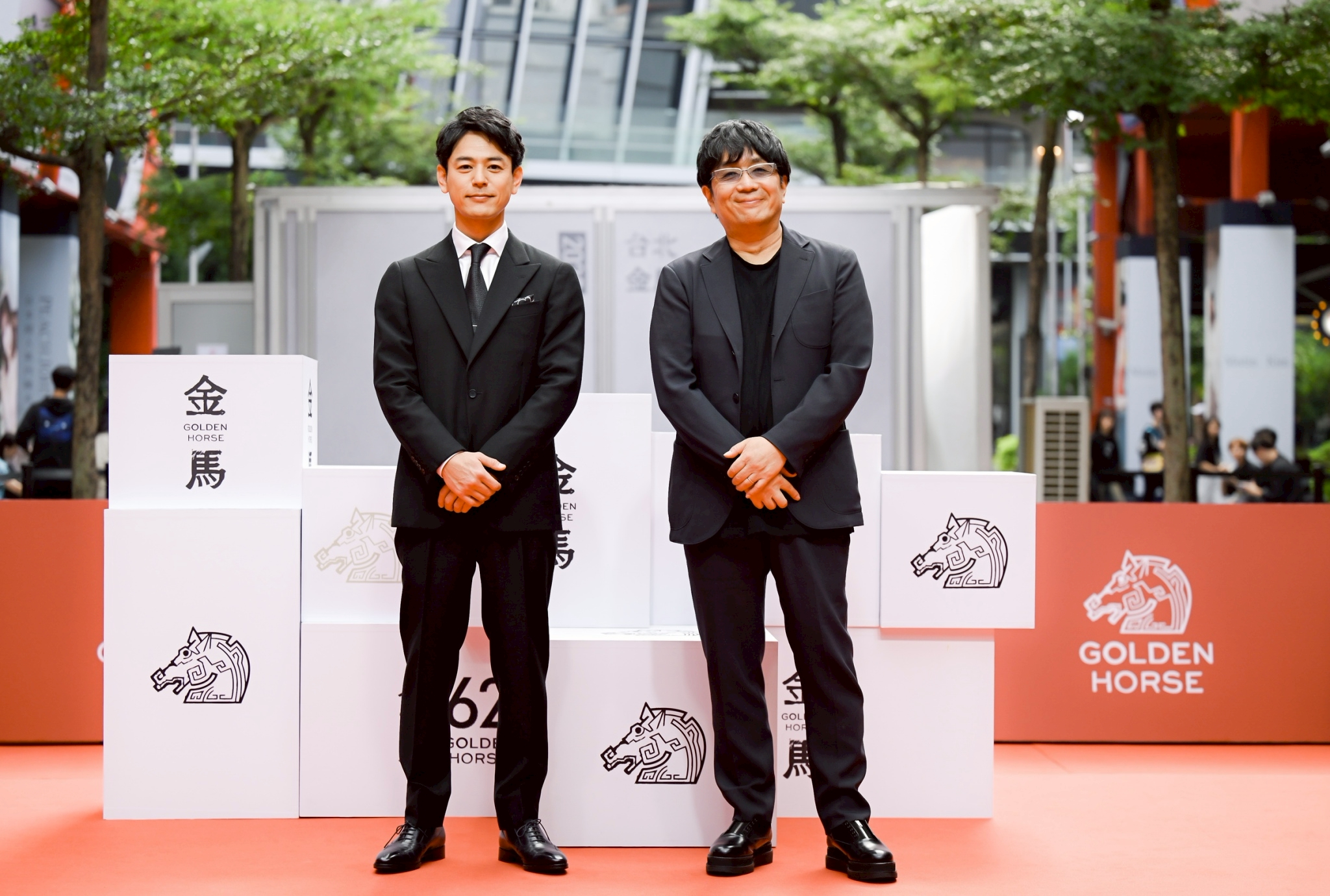 妻夫木聰、導演大友啟史為宣傳《寶島》來台。(圖/金馬執委會提供)