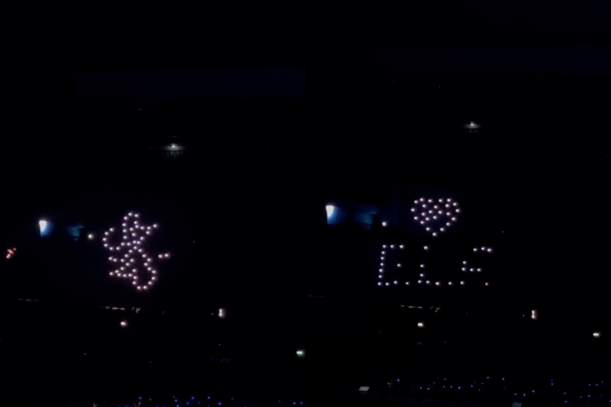 SUPER JUNIOR 大巨蛋第3天,無人機驚喜惹哭成員。