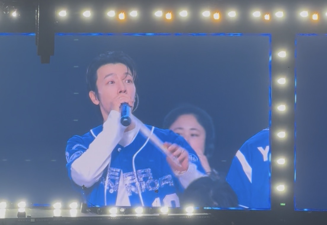 東海開玩笑喊話E.L.F.希望下次能看到水舞應援。(圖/讀者提供)