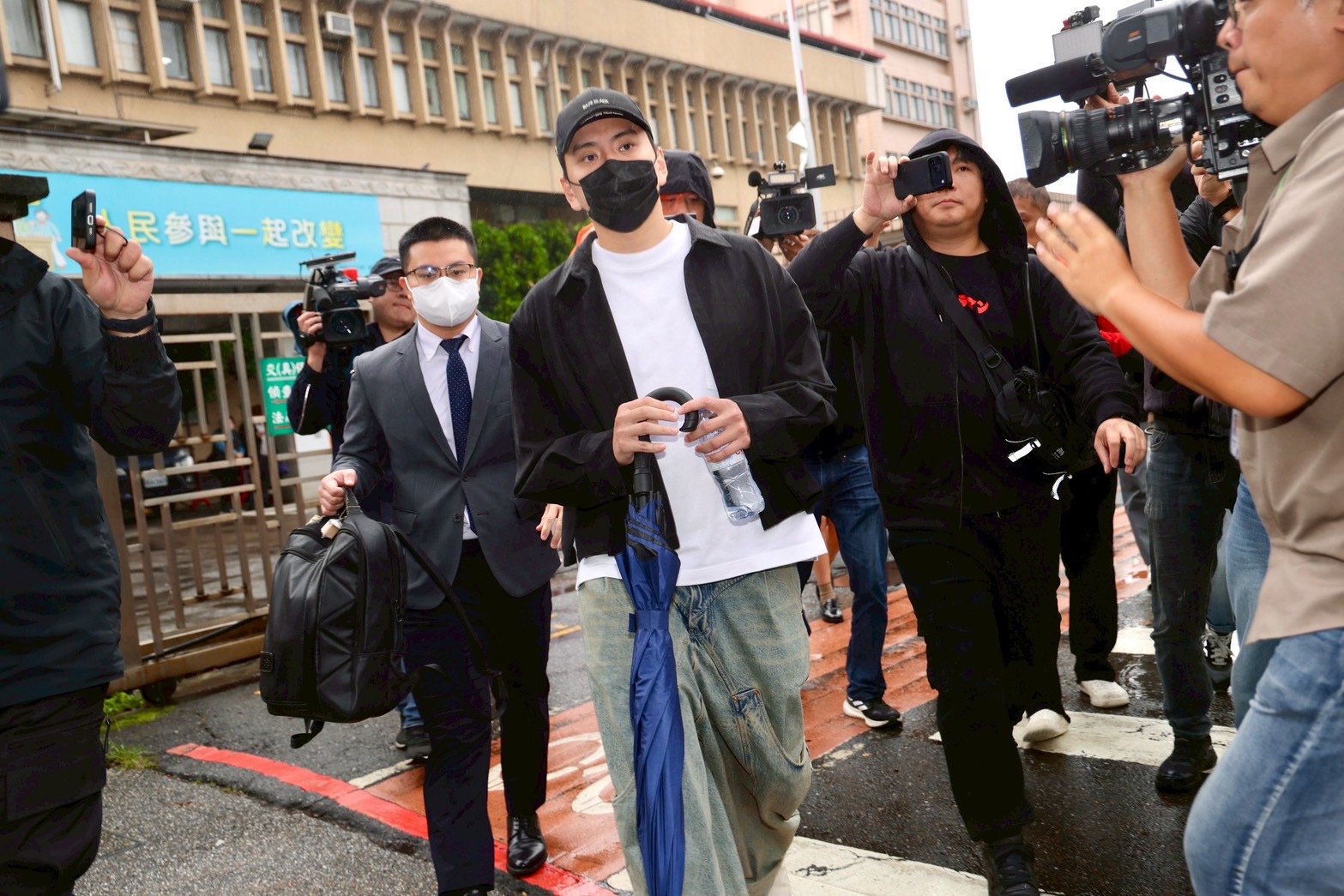 王大陸18日出庭當庭認罪。(圖/記者王人傑提供)