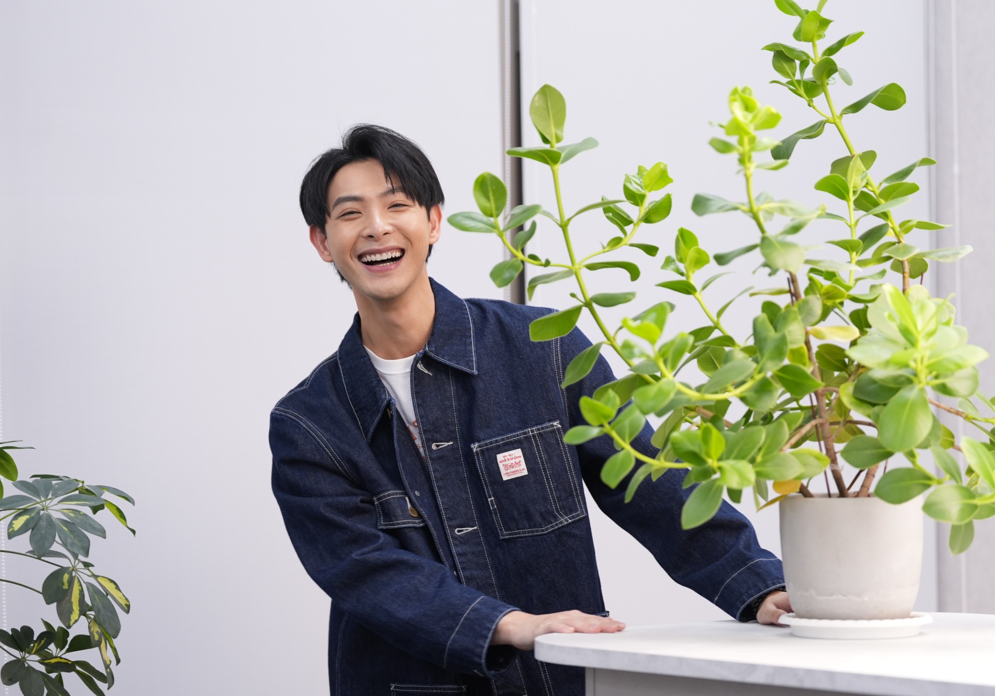 連晨翔昨日才和劉品言一起宣布寶貝女兒出生。（圖／記者陳明中攝）