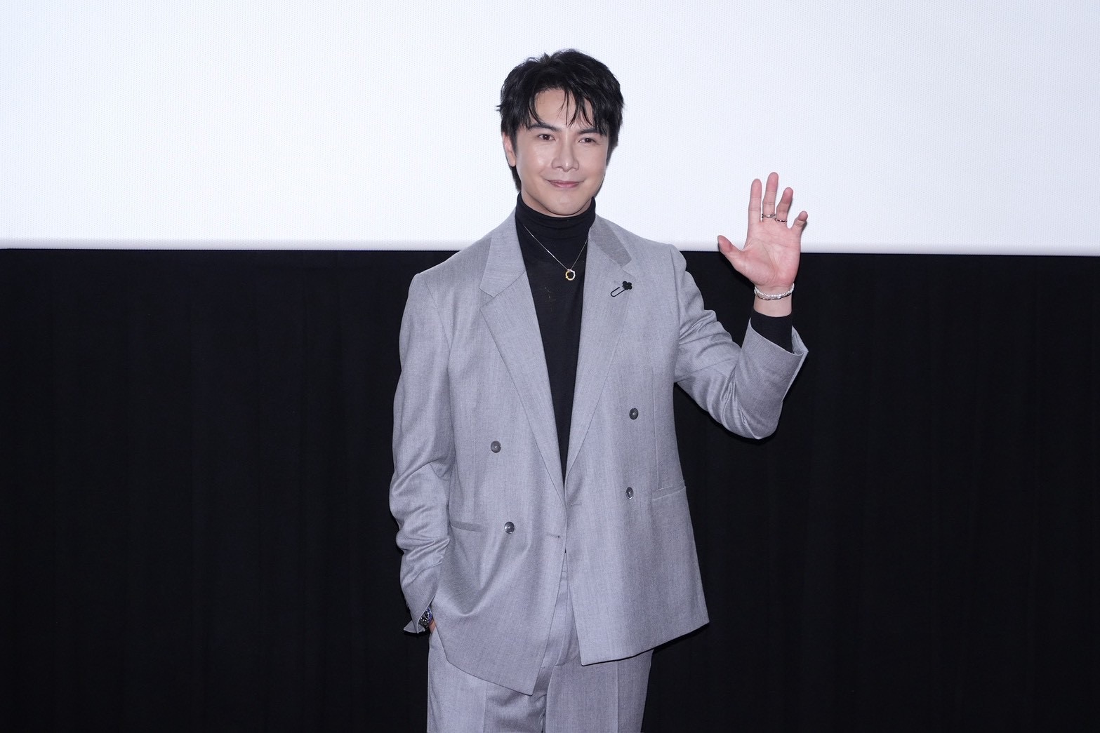 謝佳見睽違13年重回大螢幕。(圖/記者許方正攝)