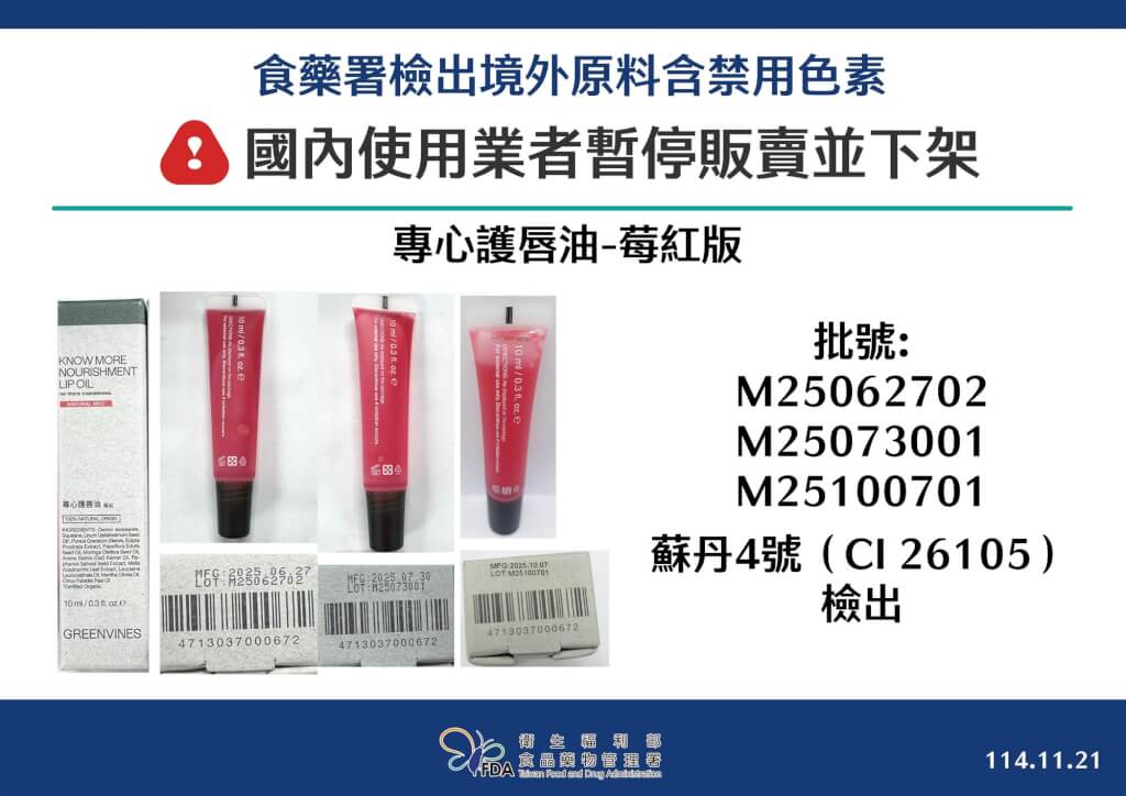 禁用蘇丹紅原料流向多家業者。（圖／食藥署）