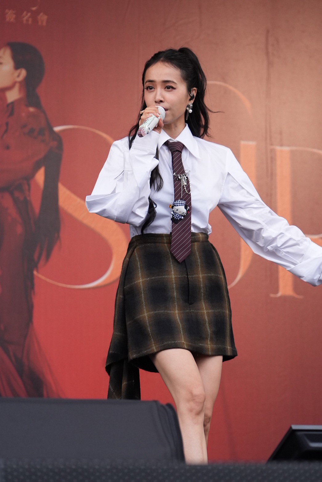 蔡依林明天就要馬上飛往洛杉磯密集練舞。(圖/記者許方正攝)