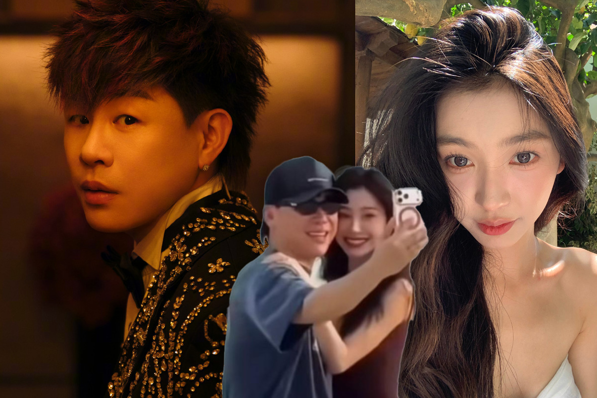 胡彥斌忘情激吻易夢玲。（圖／翻攝微博）