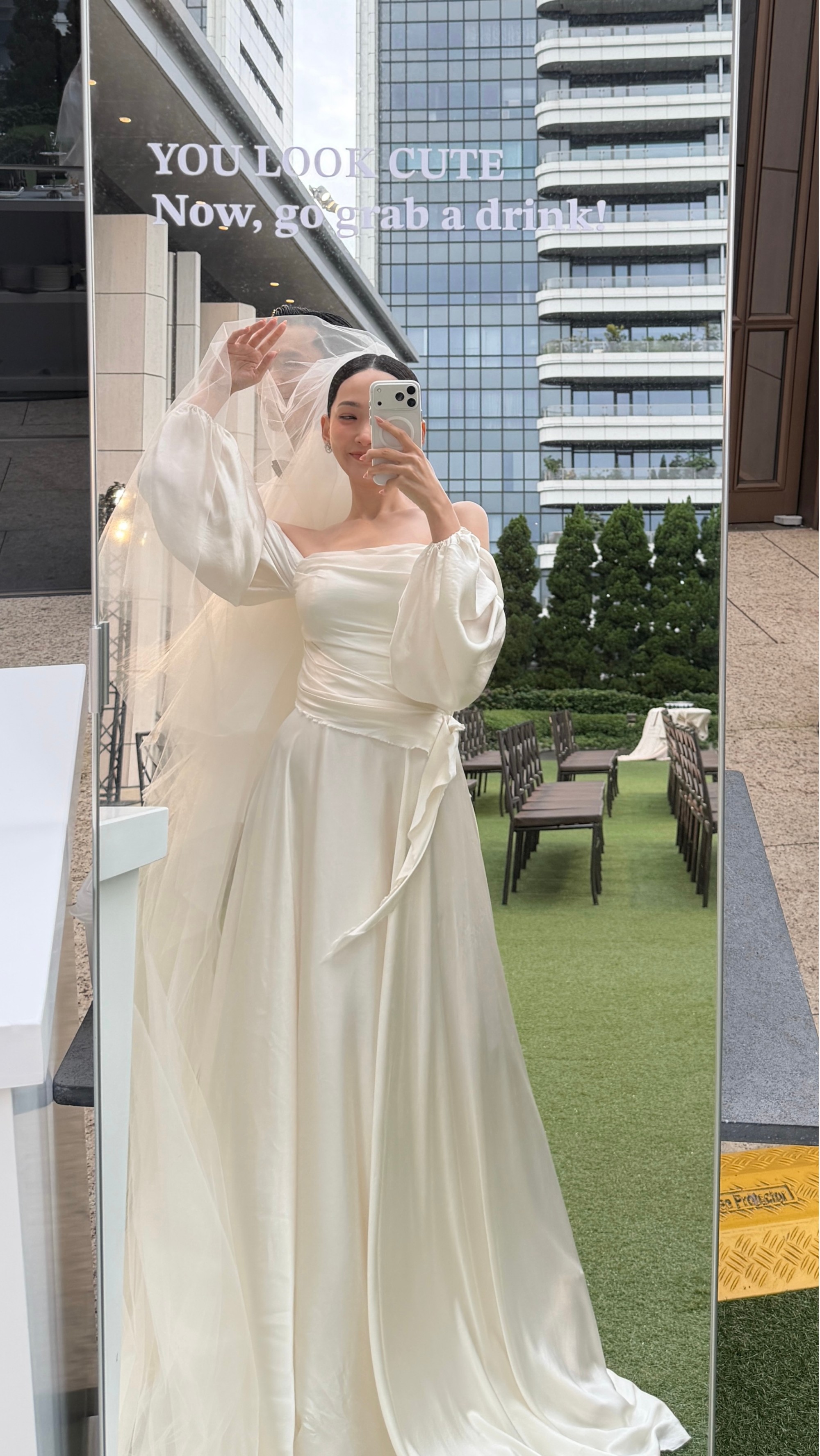 林映唯婚禮披白紗絕美現身。（圖／自由試娛樂提供）