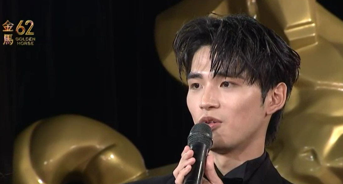 王品澔捲「粿王戀」風波首露面。(圖/台視提供)