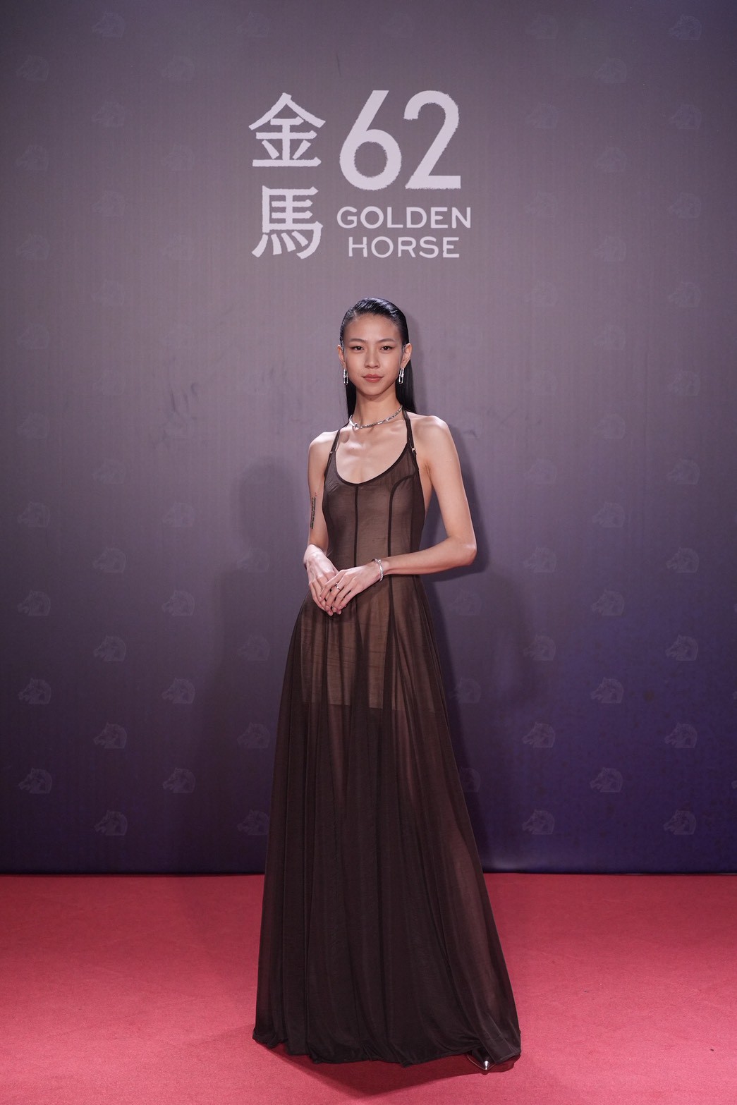 馬士媛踏上金馬舞台。(圖/記者陳明中攝)