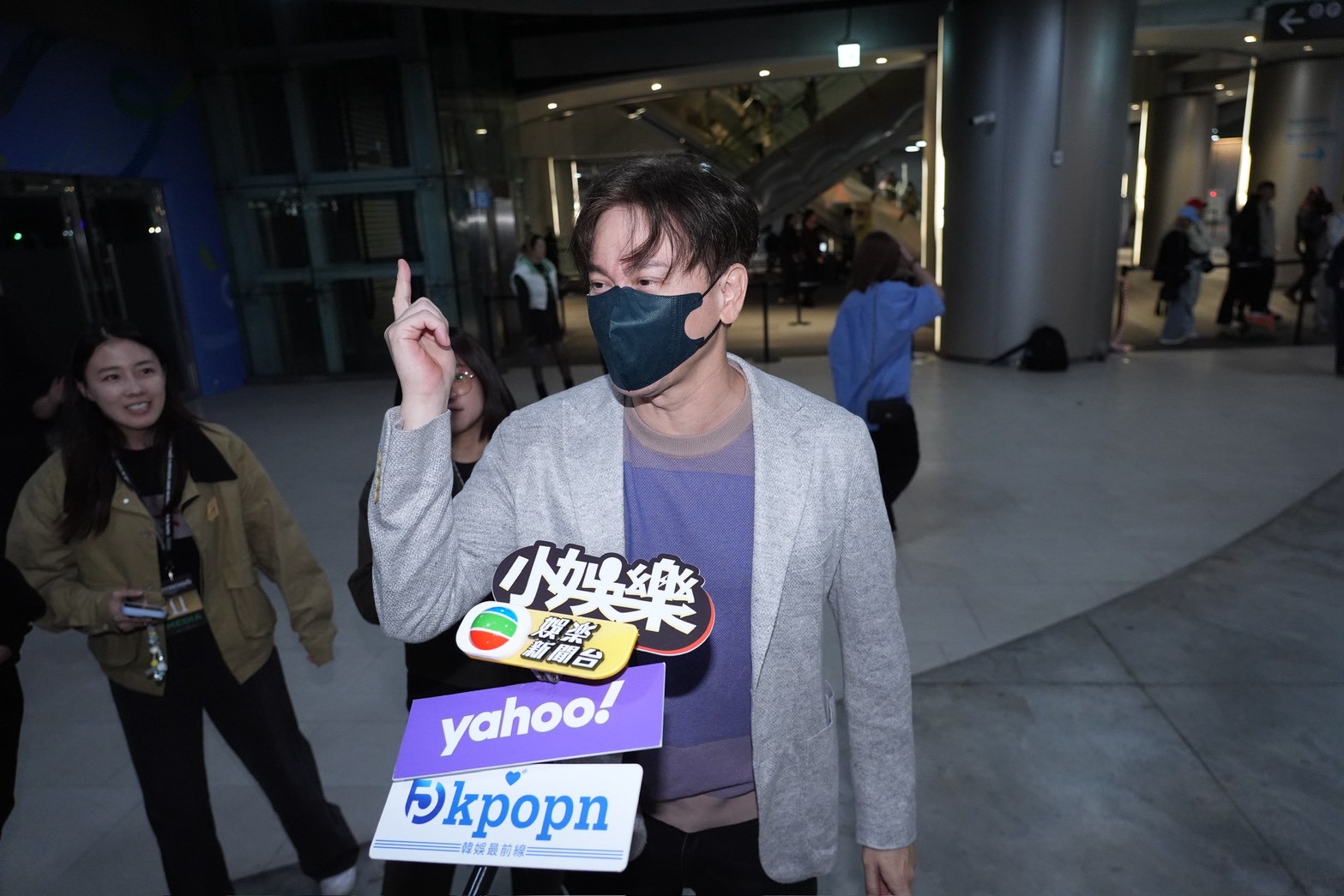 李聖傑也來觀賞GD大巨蛋演唱會。(圖/許方正攝)