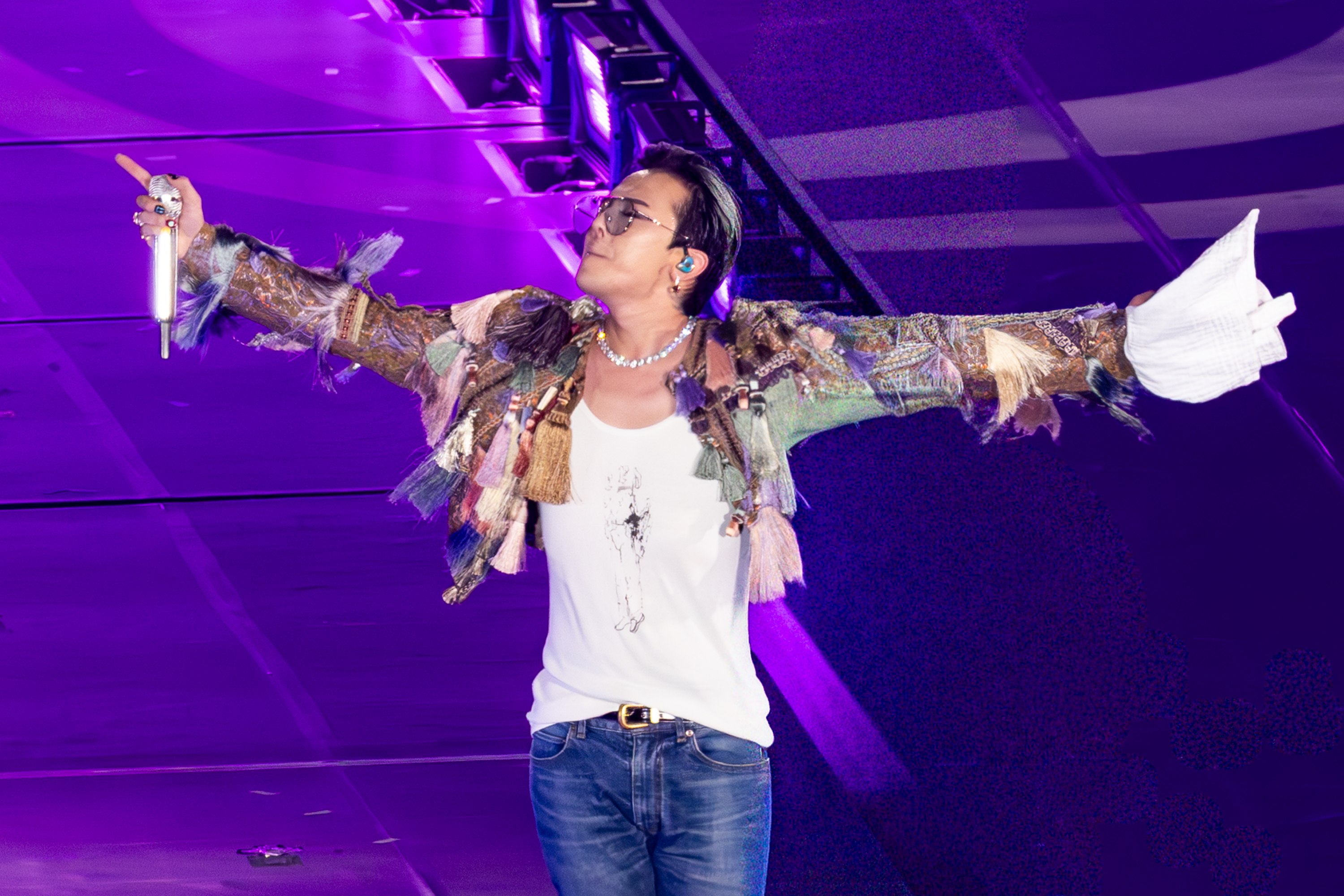 GD附和粉絲說「BIGBANG forever」。（圖／讀者提供）