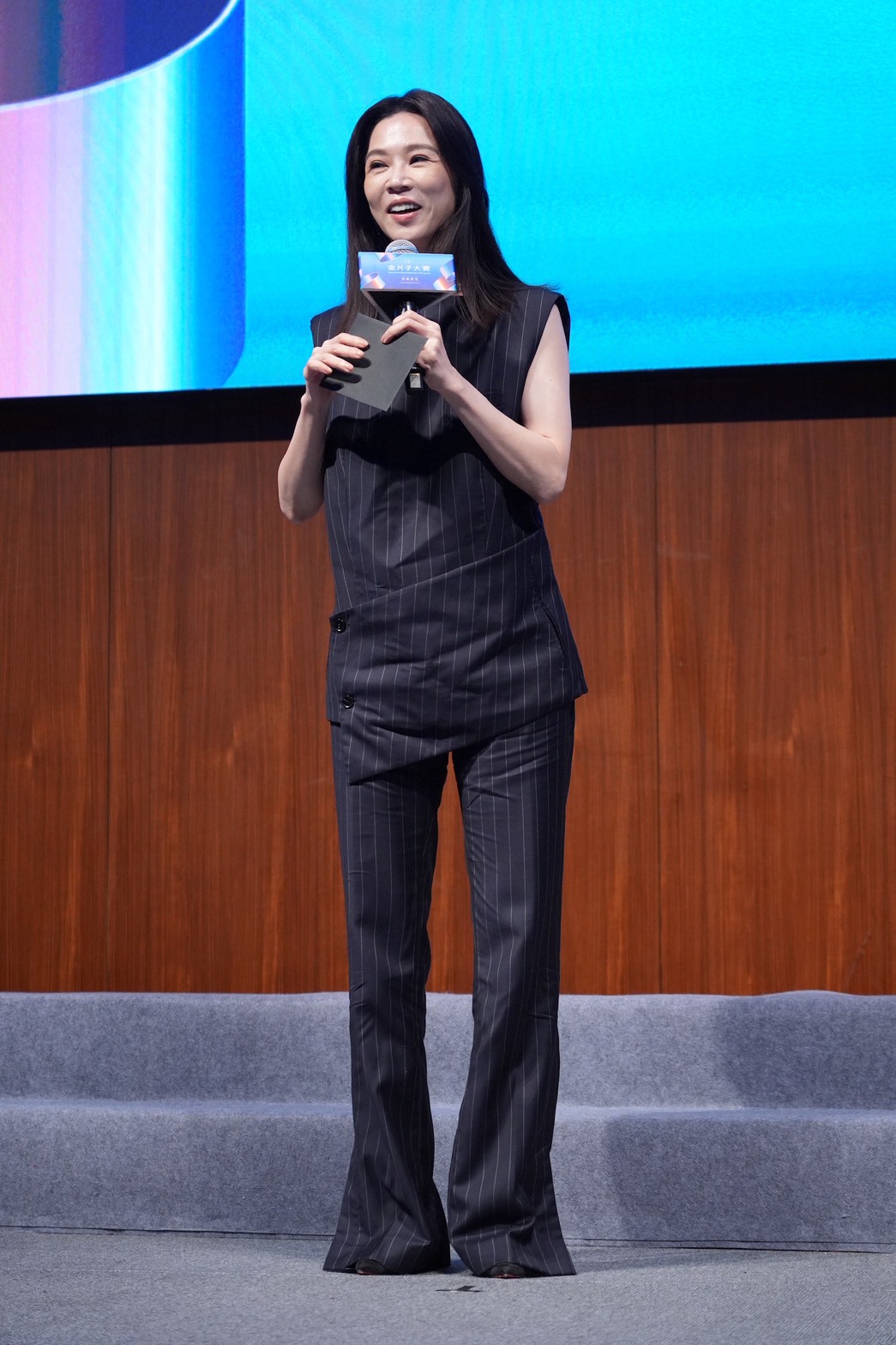 謝盈萱即使是雙金影后也願意拍攝短片。（圖／記者許方正攝）