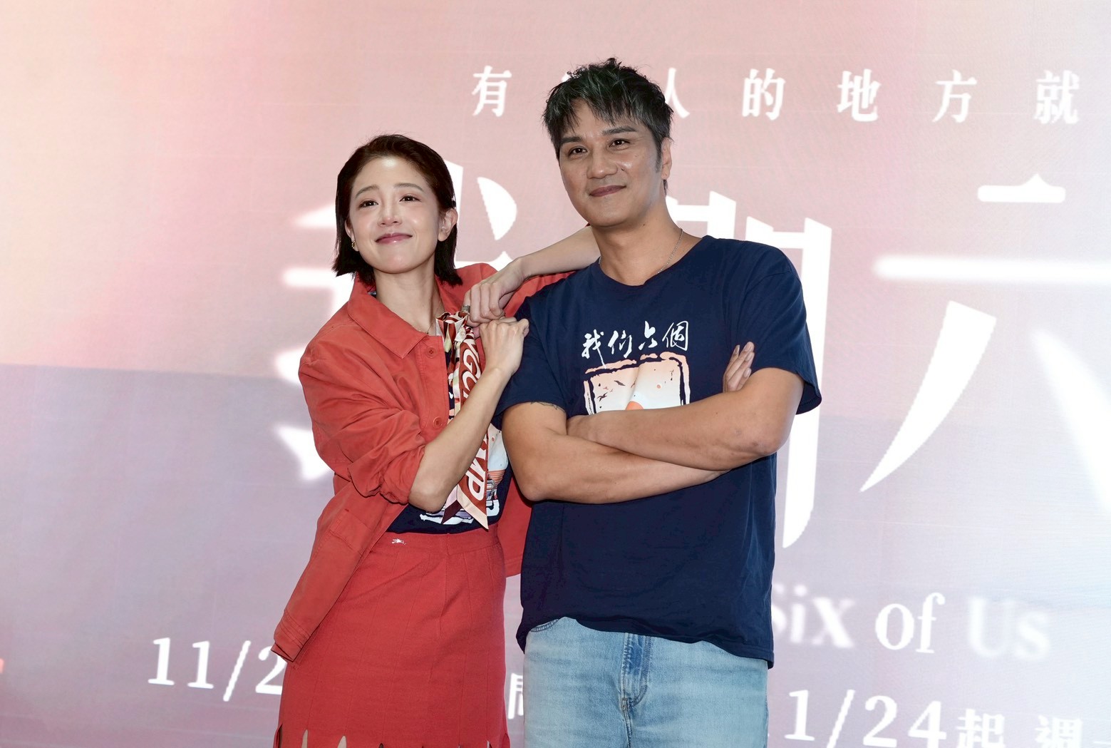 馬志翔（右）、黃薇渟蠻愛鬥嘴。（圖／記者陳明中攝）