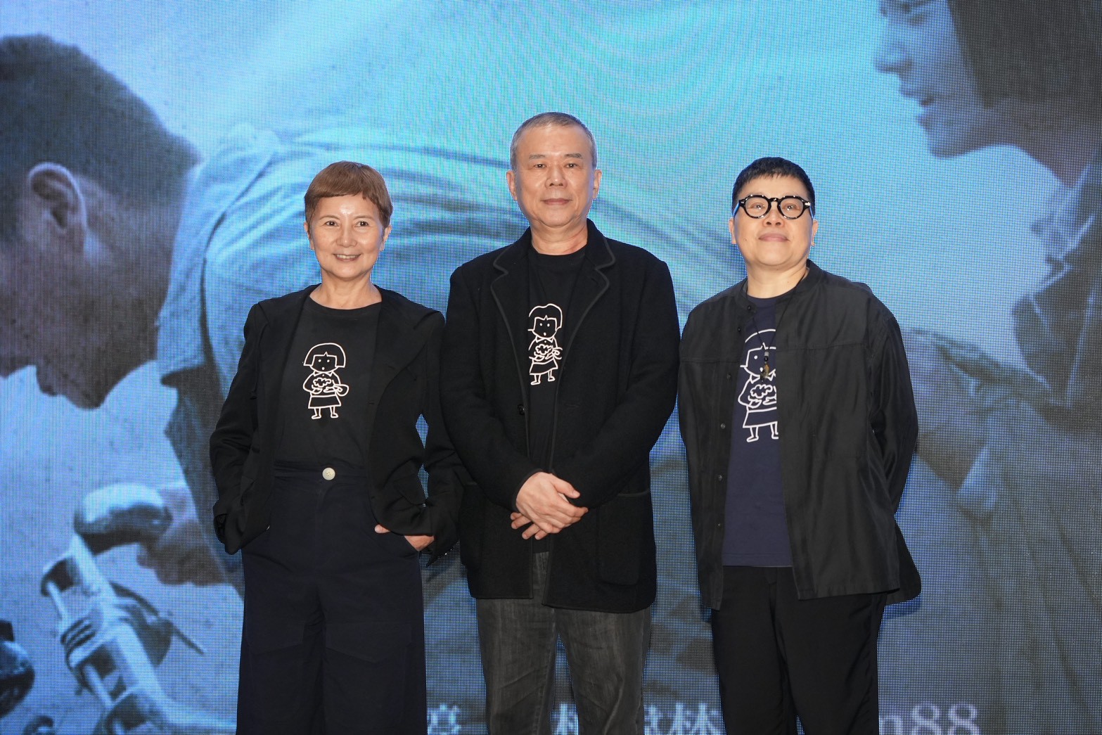 三巨頭，李烈（左起）、陳玉勳、葉如芬。（圖／記者陳明中攝）