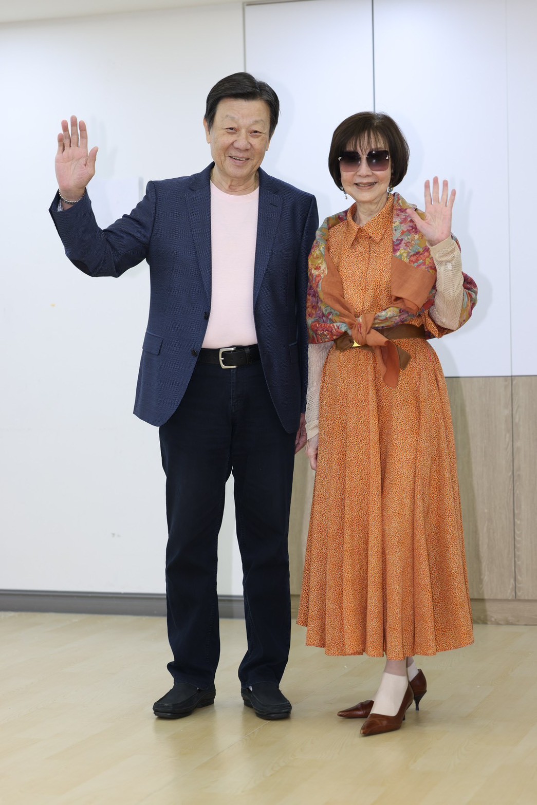 歸亞蕾、寇世勳在拍攝現場被劇組當成「老頑童」。(圖/記者王人傑攝)