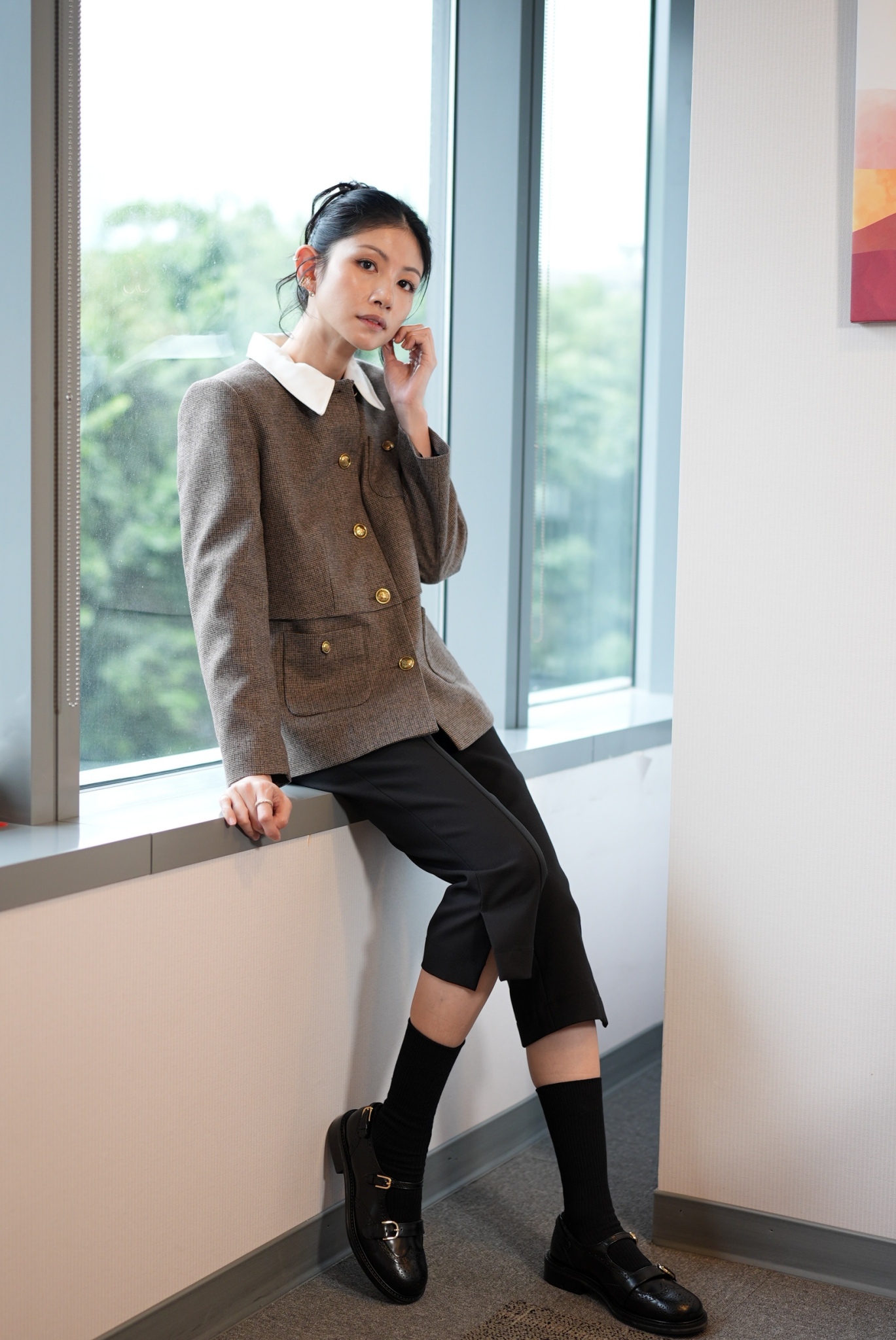 李千娜為求完美有時感到焦慮。(圖/記者陳明中攝)