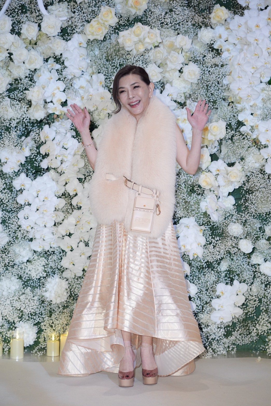 張清芳獻上祝福要夫妻倆再生一個。（圖／記者陳明中攝）