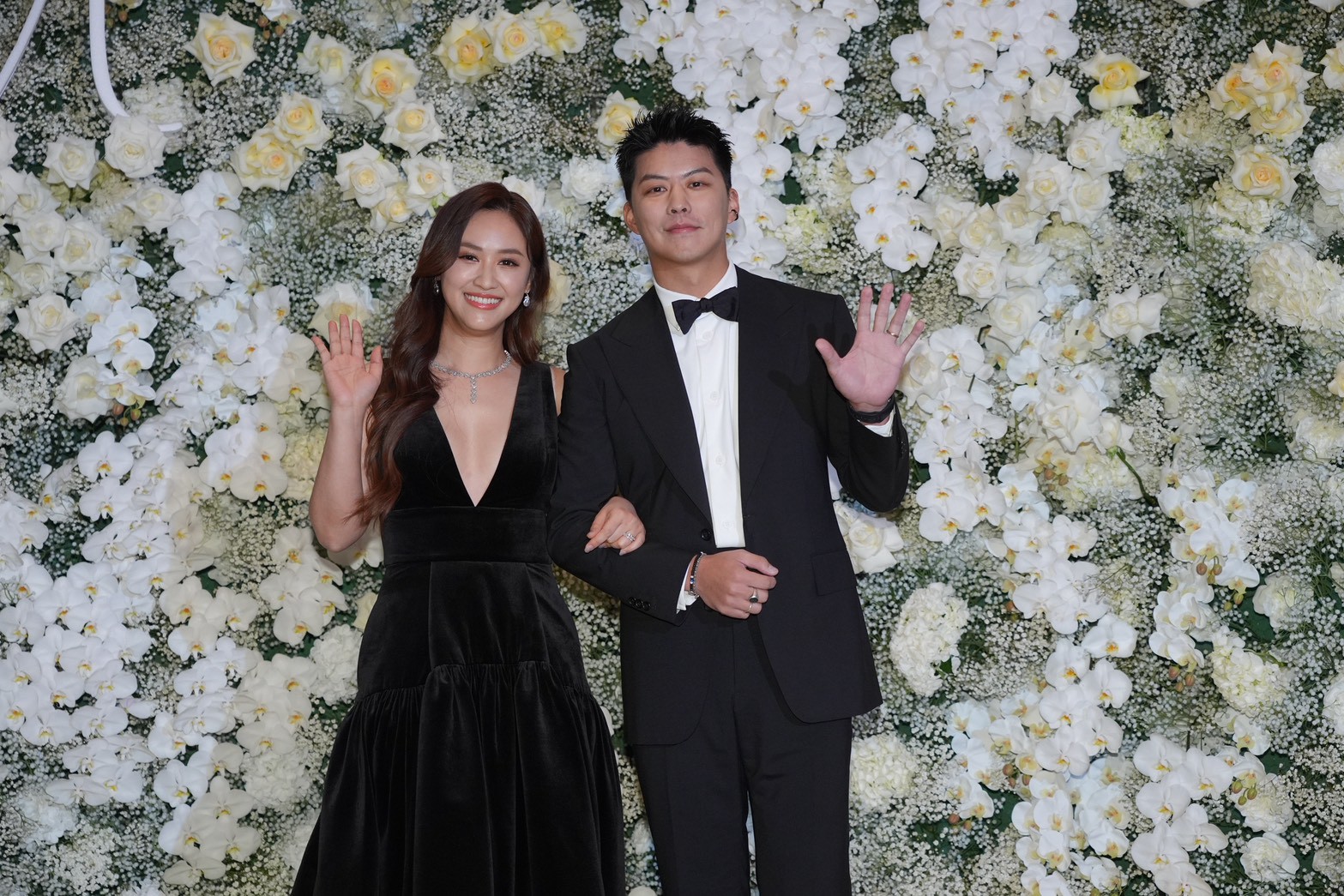 吳姍儒和老公王陽開重回婚宴舊地文華東方。(圖/記者陳明中攝影)