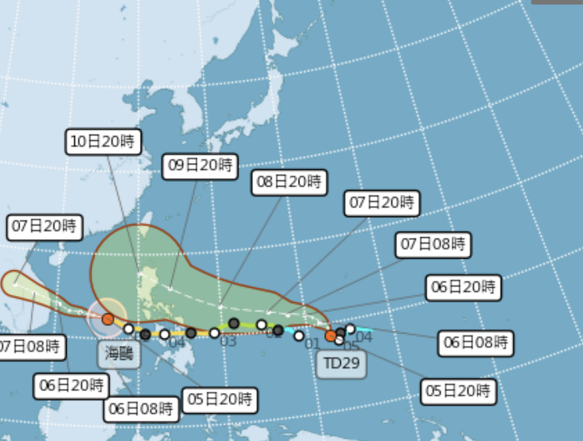 鳳凰不排除登陸台灣。（圖／氣象署提供）